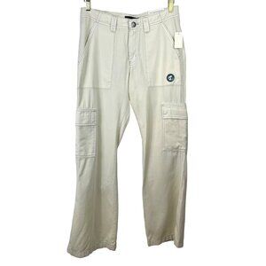 Aeropostale Womens Size 4 Cream Low RIse Utility Non Stretch Pants Aero